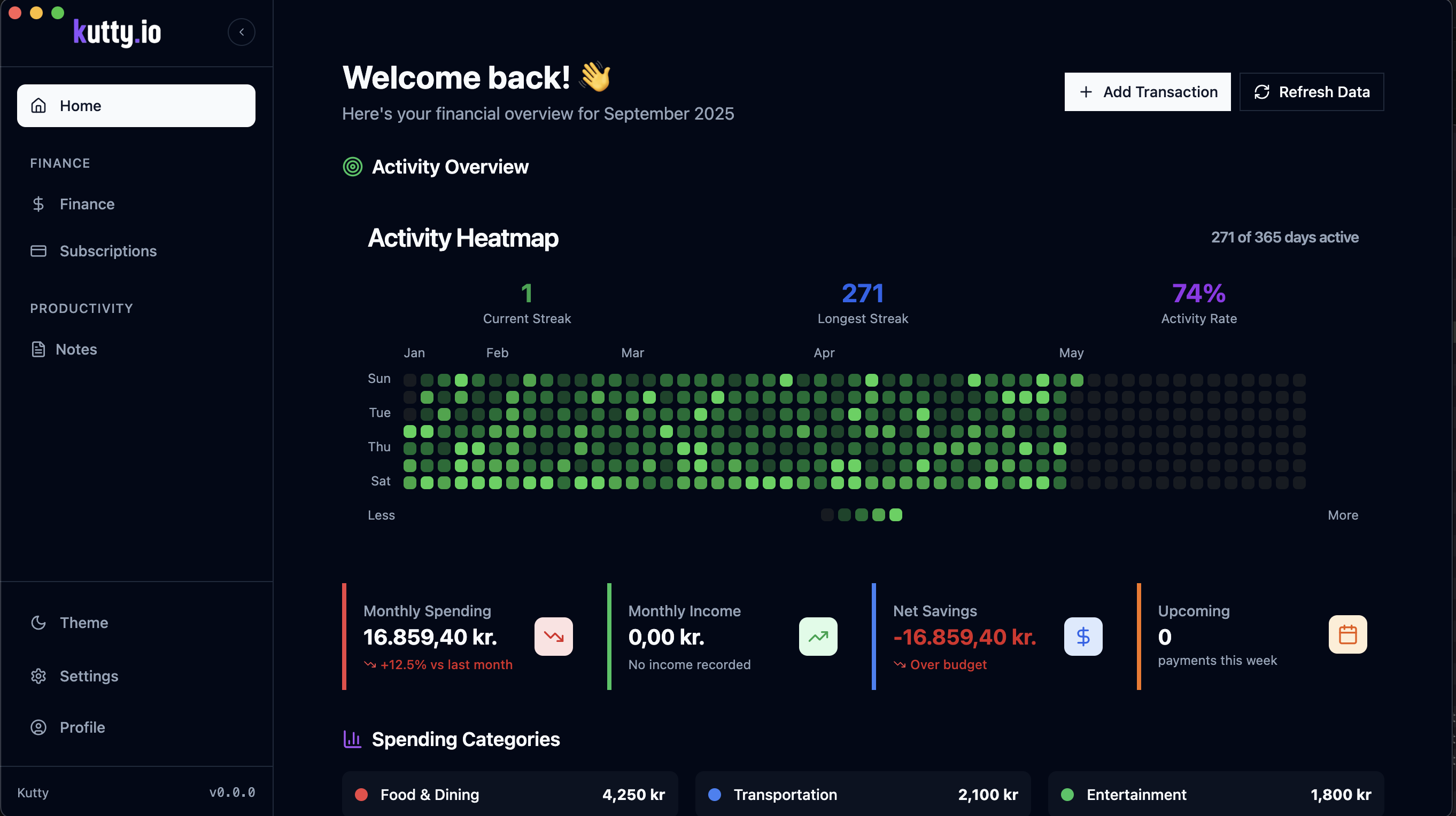 Kutty App Screenshot